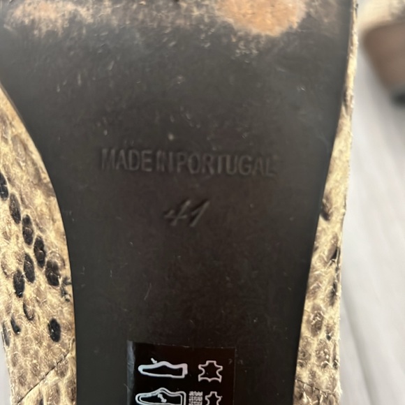 Free People Adella taupe boots Python snakeskin - Picture 6 of 6